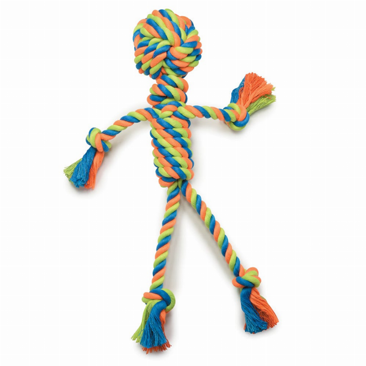 Griggles Mighty Bright Rope Man Dog Toy