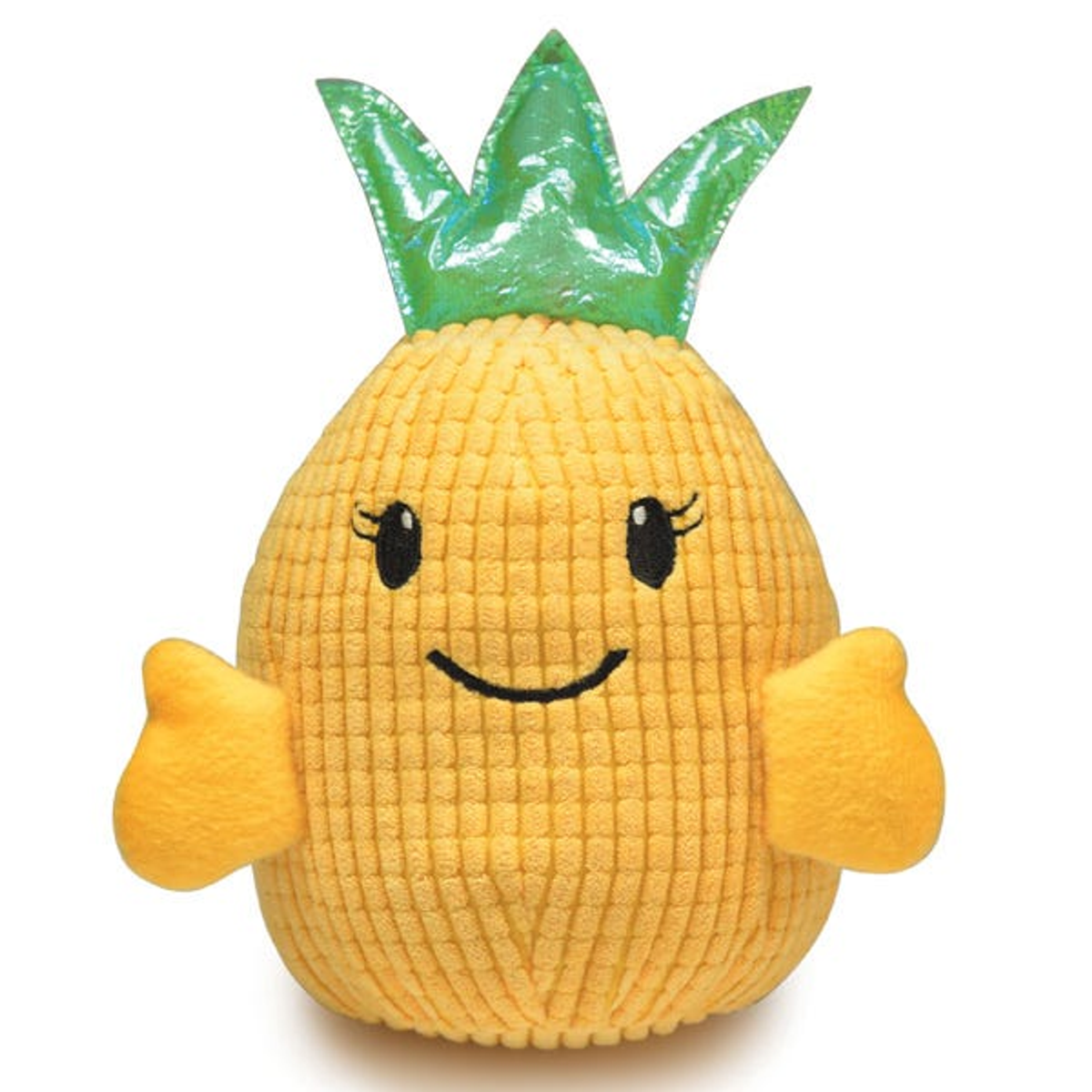 Zanies Hawaiian Breeze Pineapple Girl Plush Dog Toy