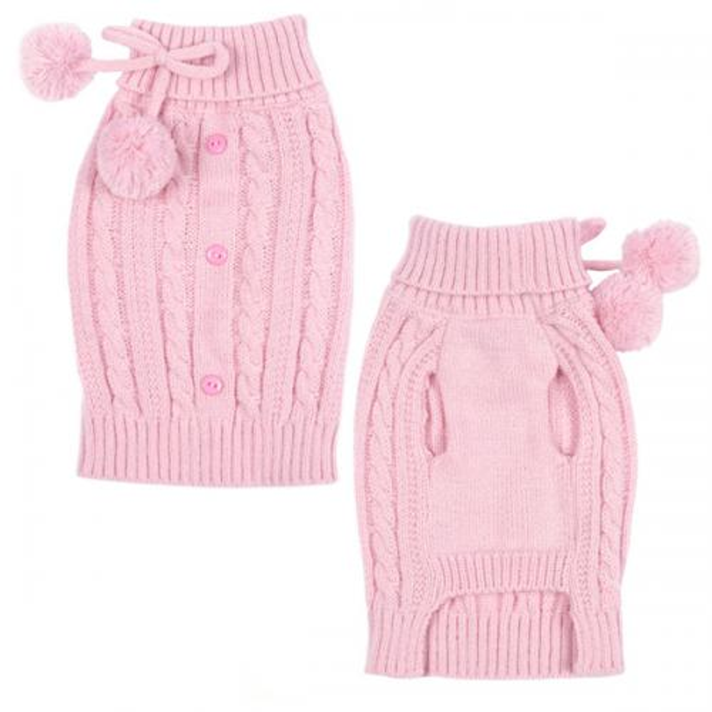 East Side Collection Cable Knit Dog Sweater