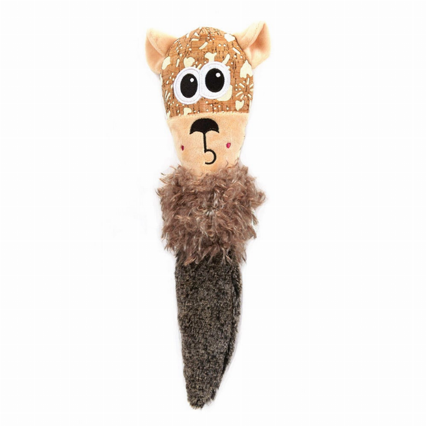 Zanies Corkie Friends Funny Faces Sad Dog Toy