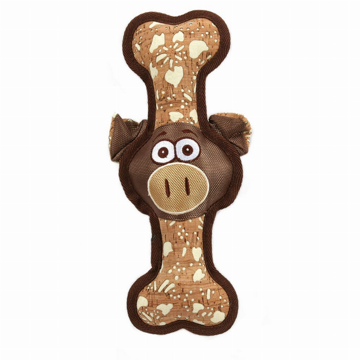 Zanies Corkie Friends Bone Heads Pig Dog Toy