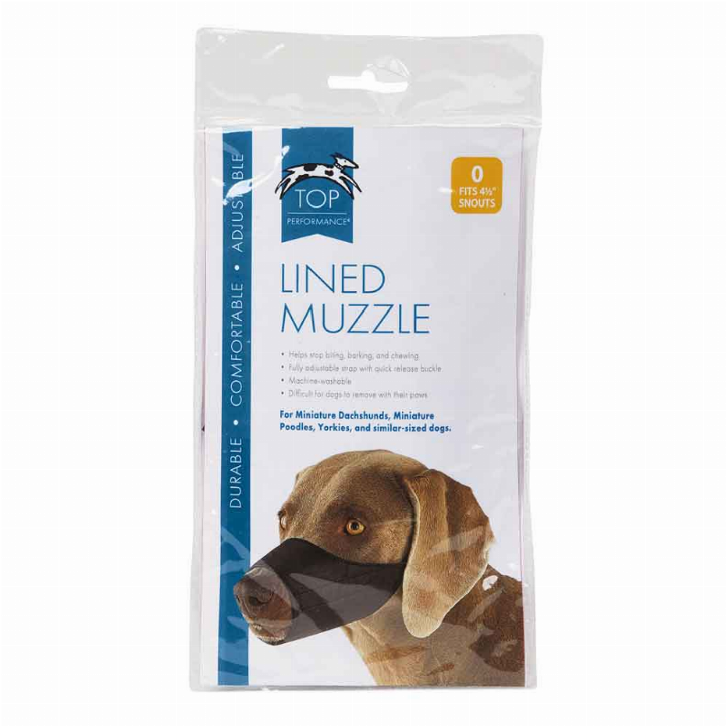 Top Performance Lined Nylon Dog Muzzle