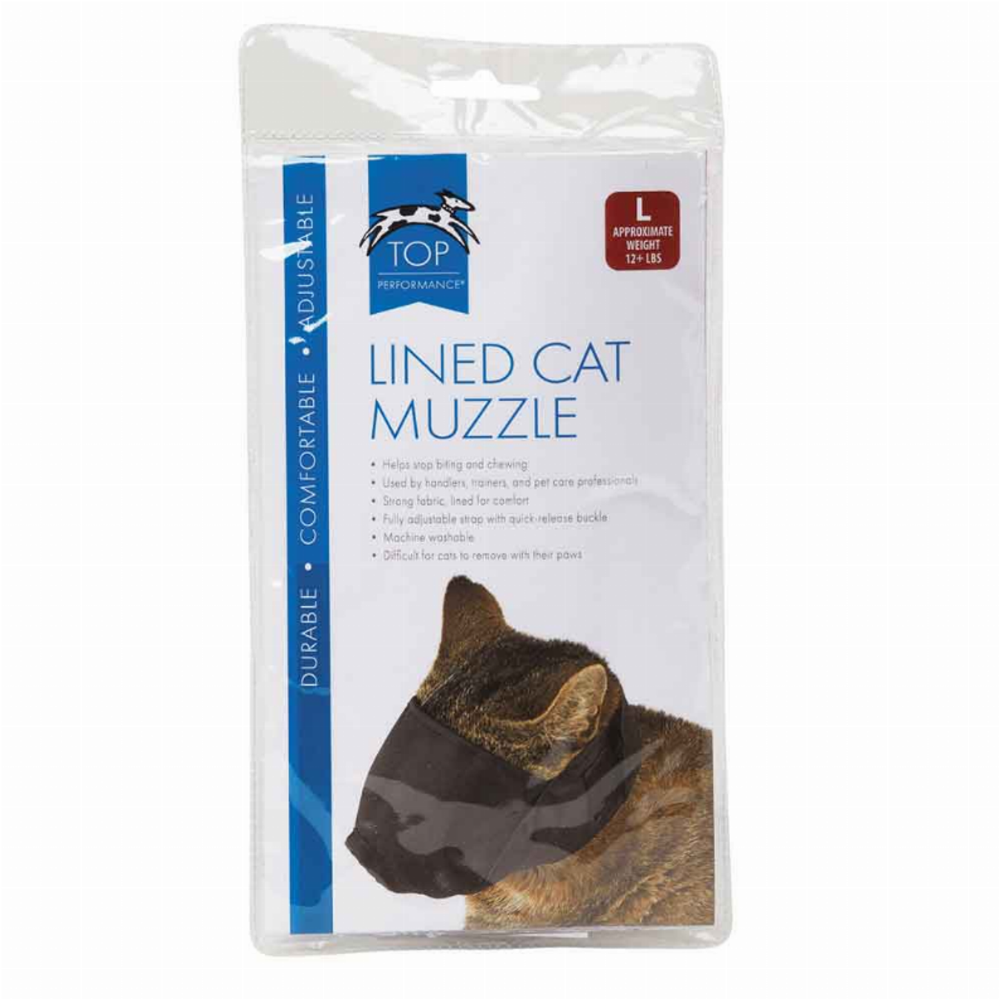 Top Performance Lined Nylon Cat Muzzle