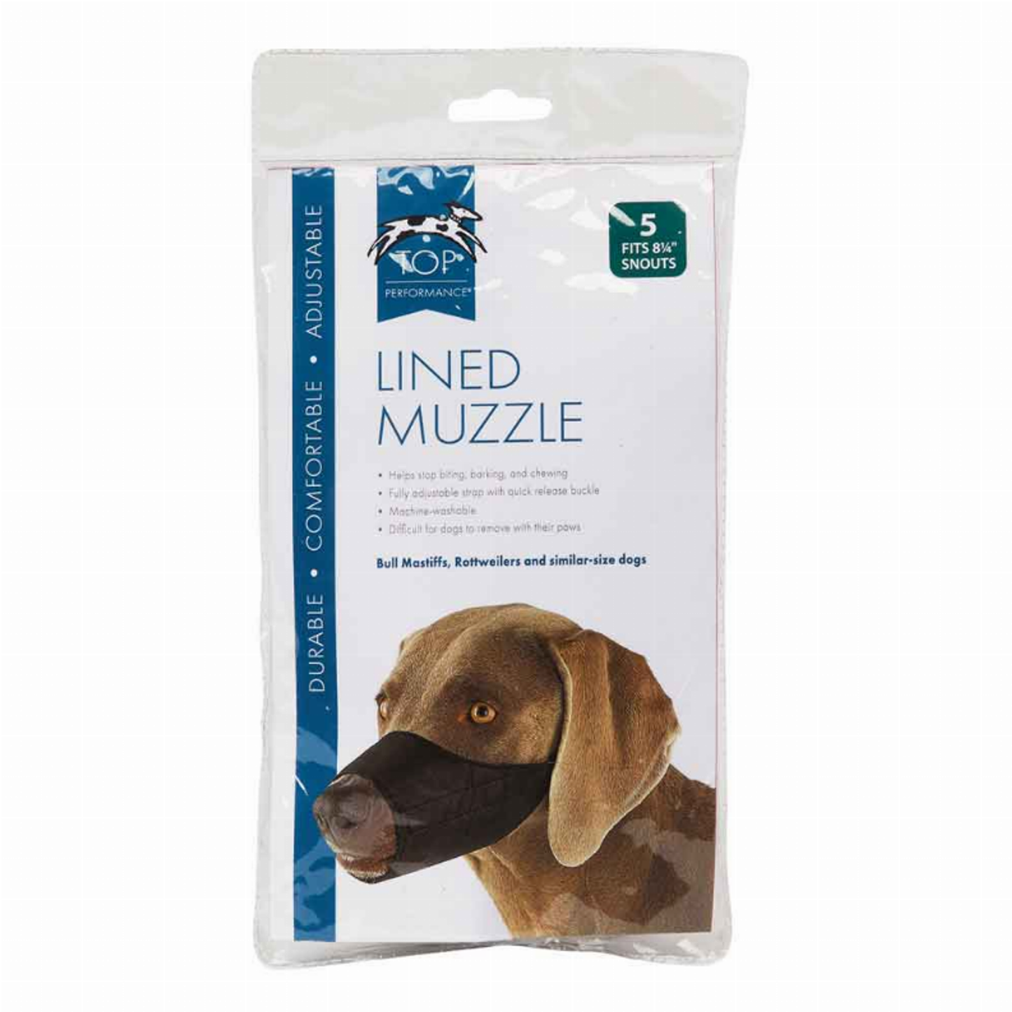 Top Performance Lined Nylon Dog Muzzle