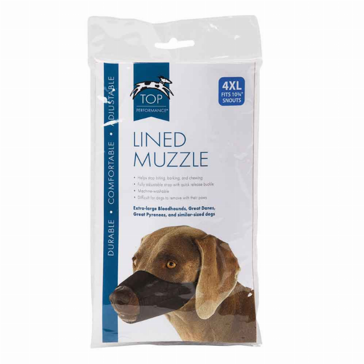 Top Performance Lined Nylon Dog Muzzle