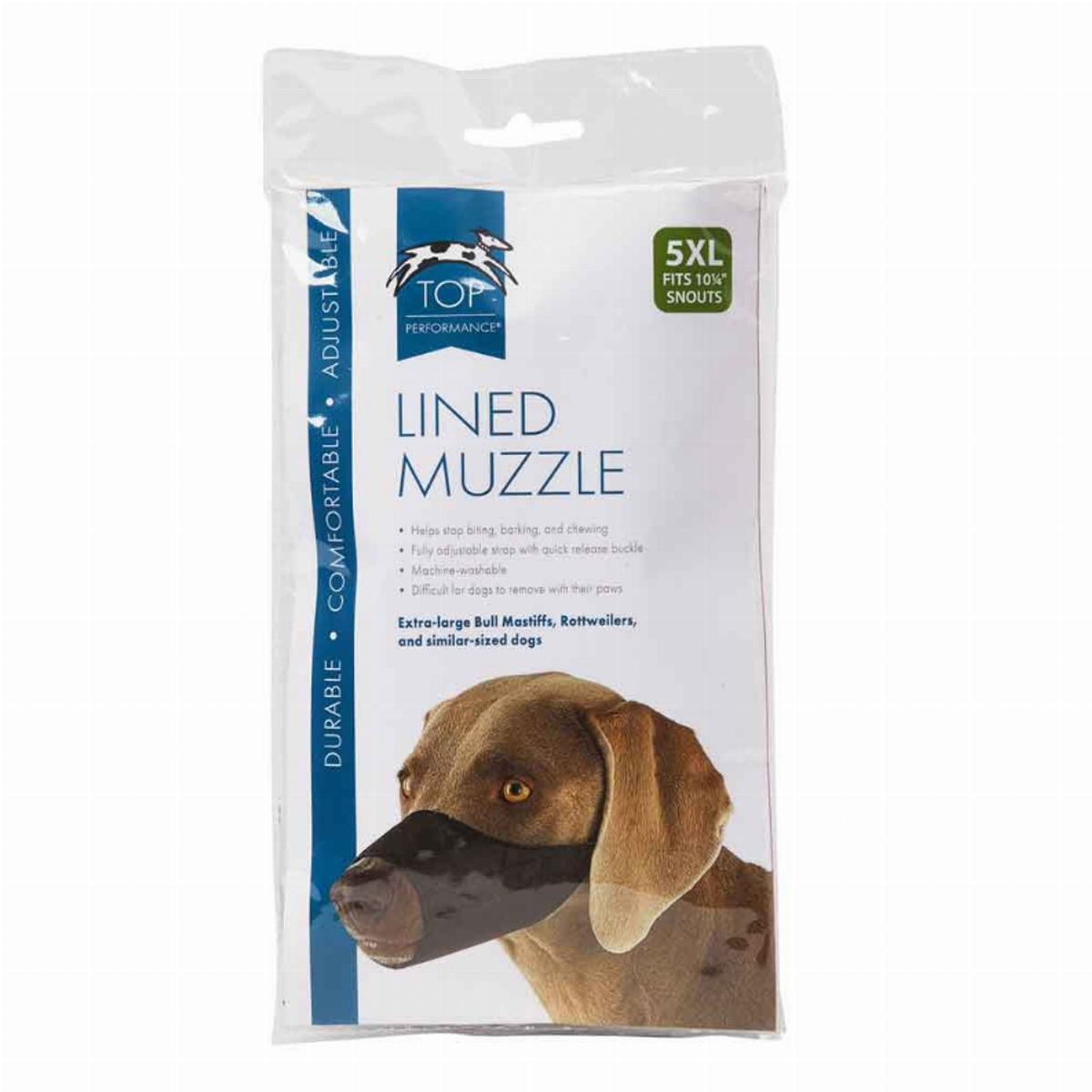 Top Performance Lined Nylon Dog Muzzle