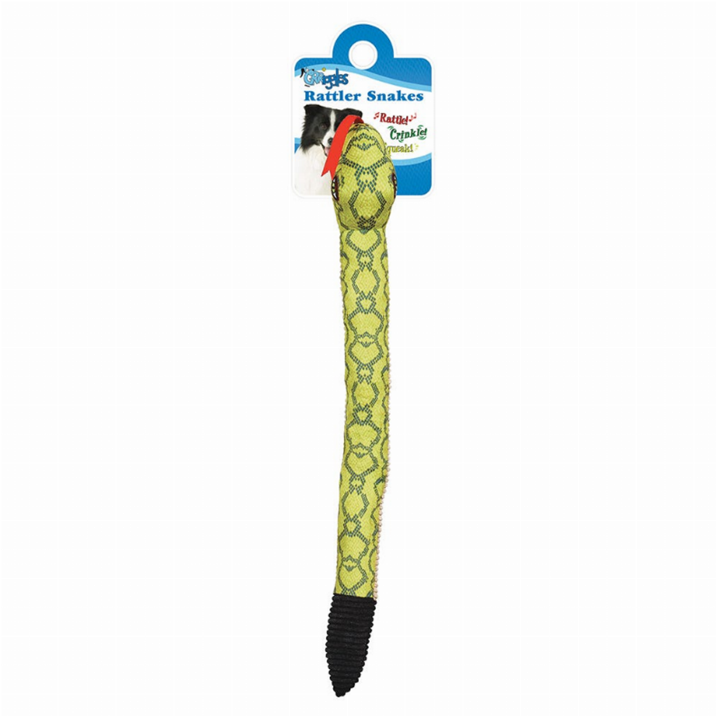 Griggles Rattler Snake Plush Dog Toy