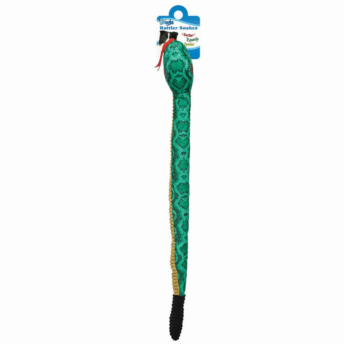 Griggles Rattler Snake Plush Dog Toy