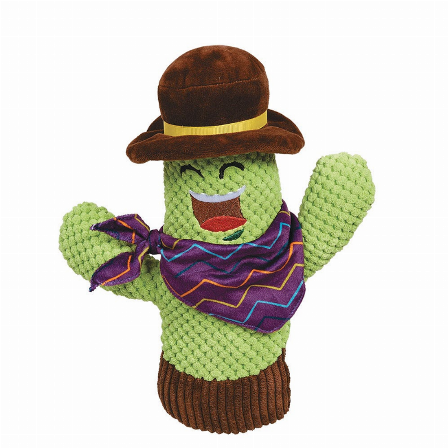 Zanies Sassy Cactus with Hat Dog Toy