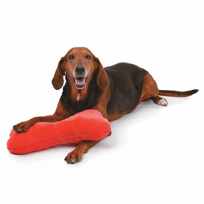 Zanies Mega Color Plush Bone Dog Toy