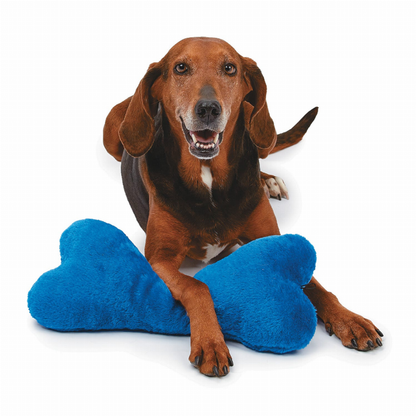 Zanies Mega Color Plush Bone Dog Toy