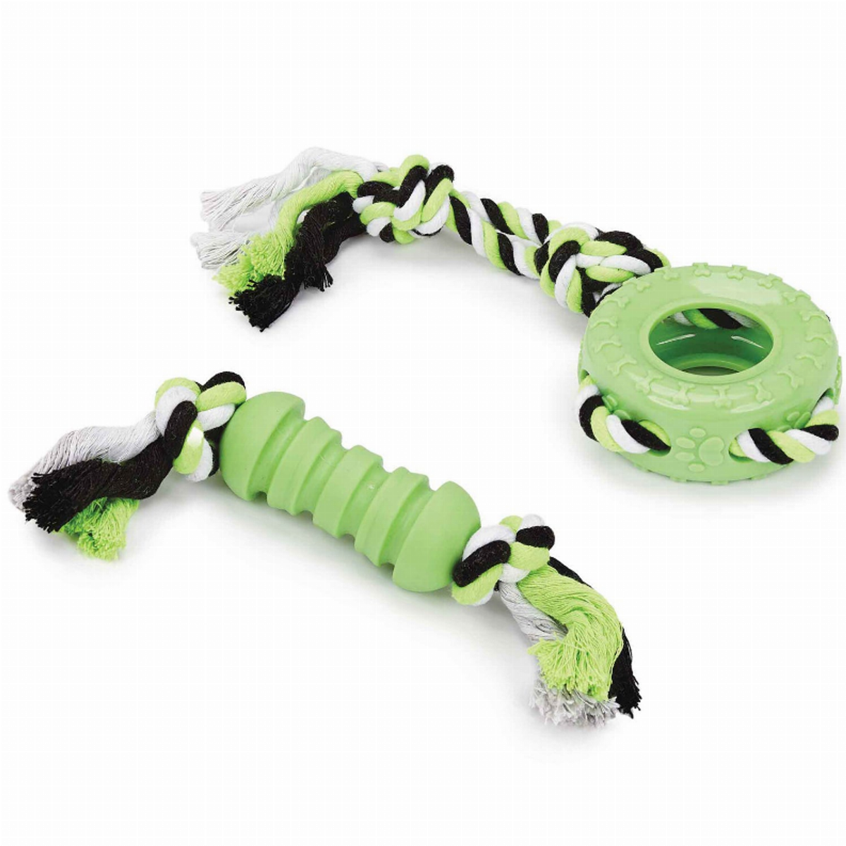 Boss Pet Dog Rope Tug TPR Toy - 2 Pack