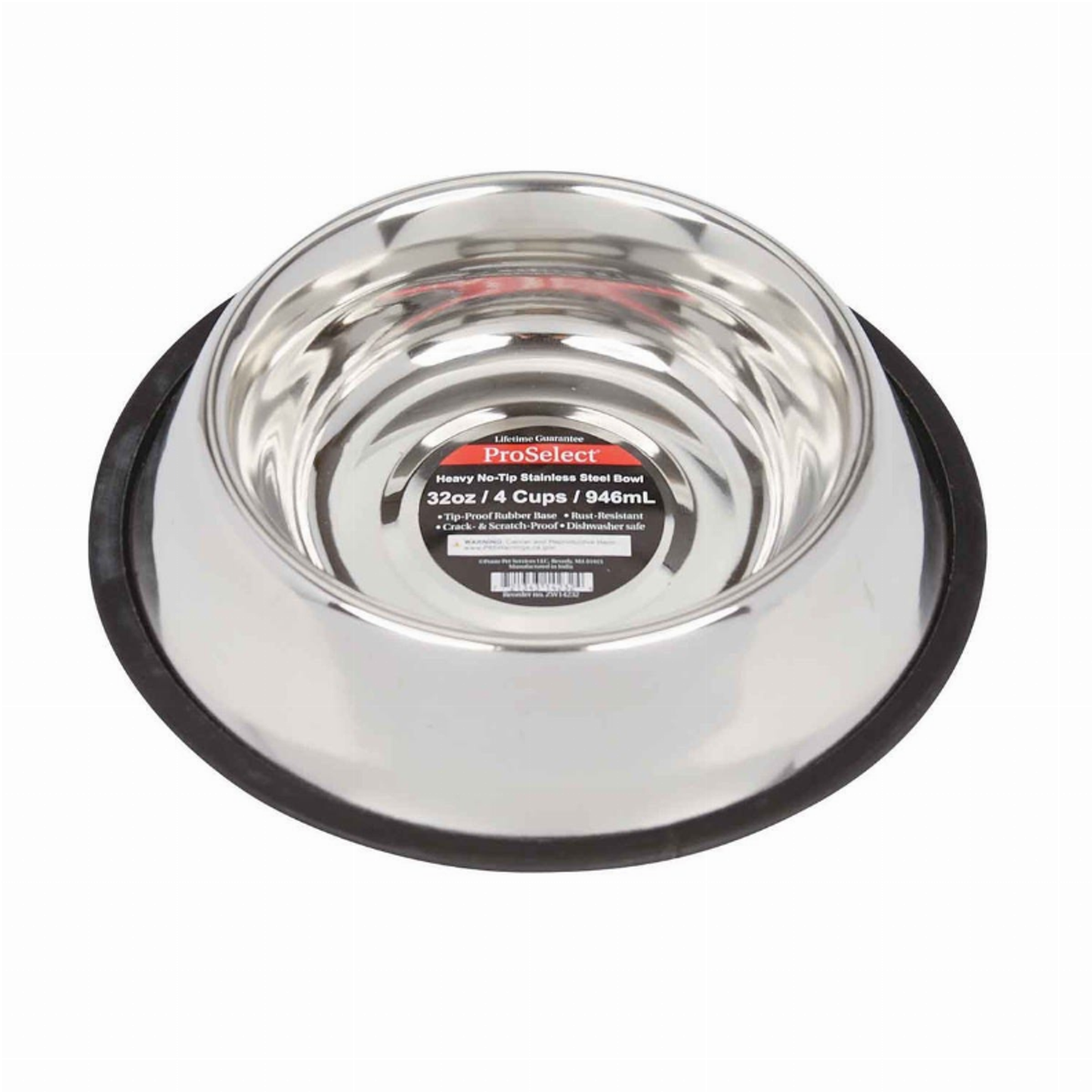 ProSelect Extra-Super Heavy No-Tip Stainless Steel Pet Bowls
