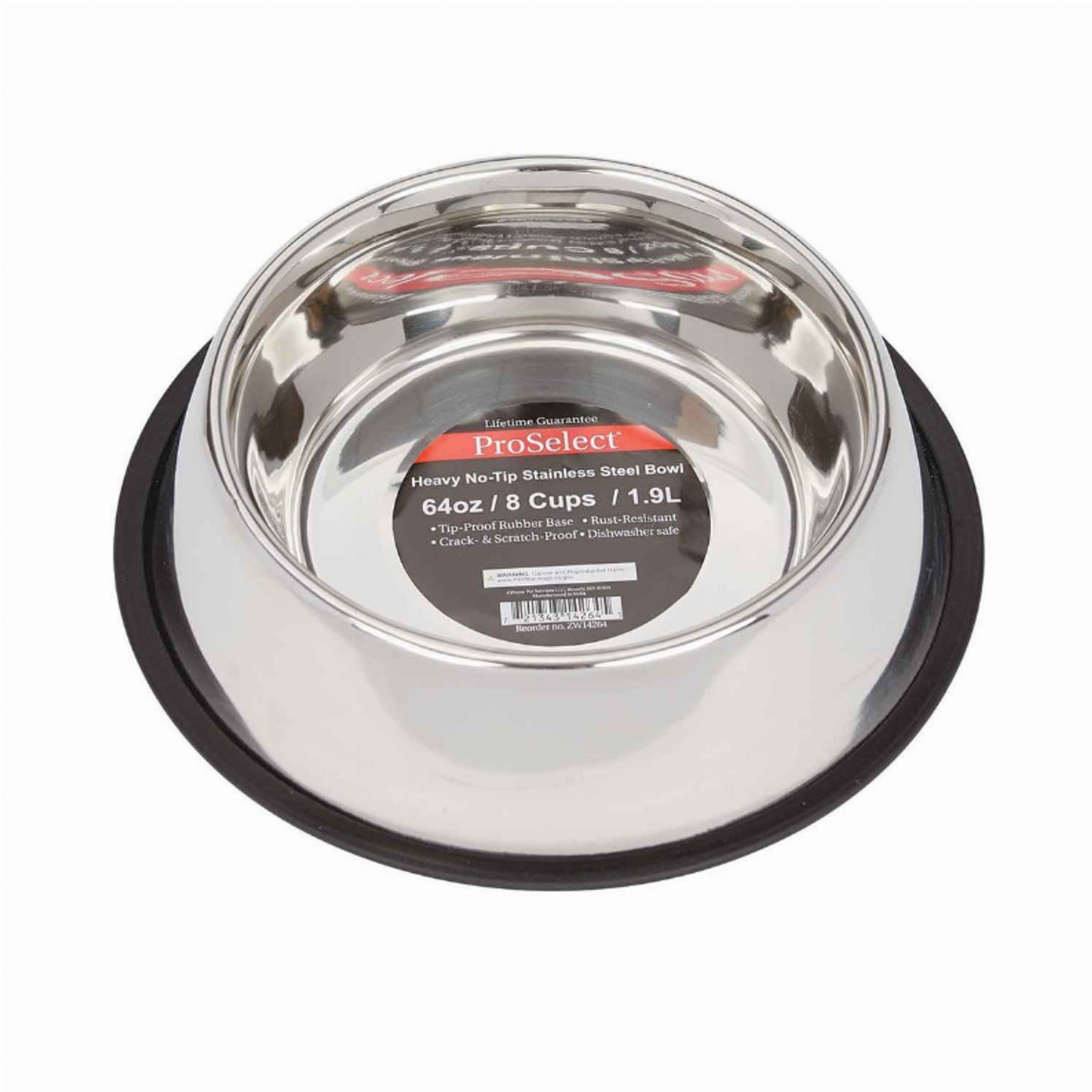 ProSelect Extra-Super Heavy No-Tip Stainless Steel Pet Bowls