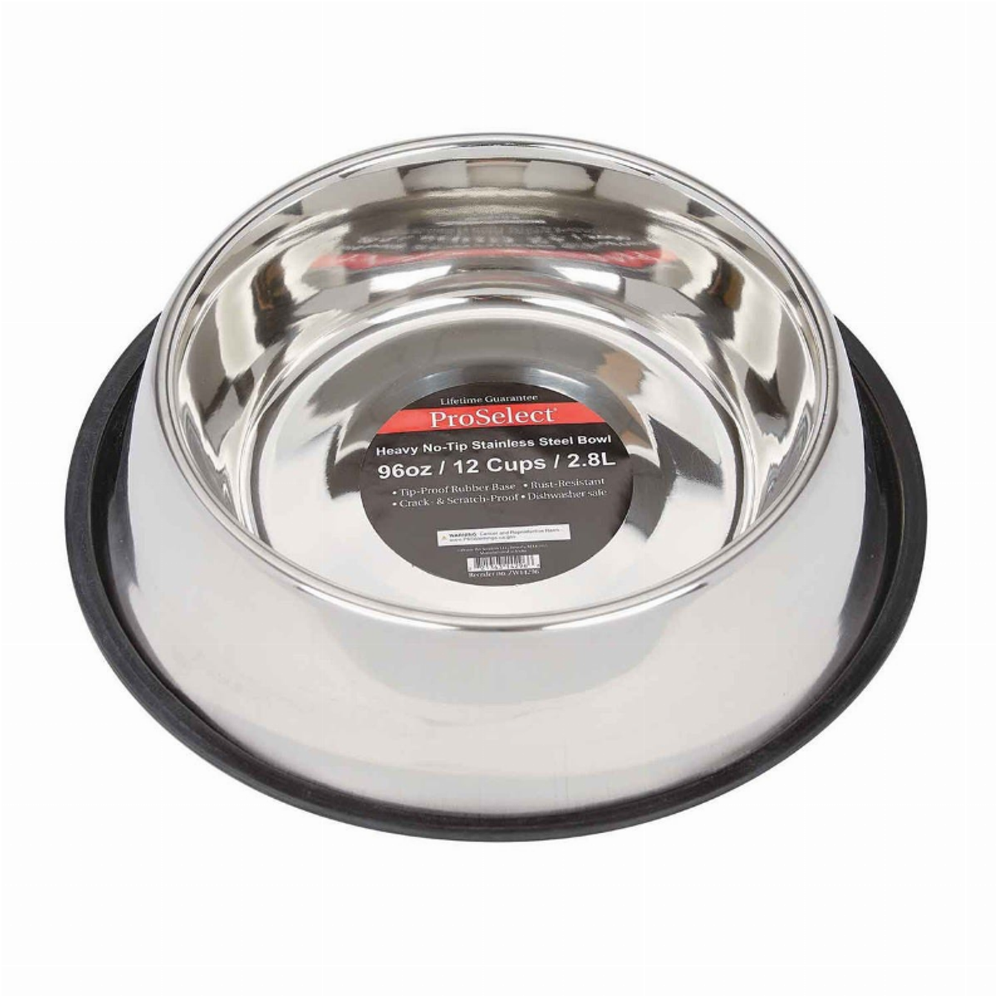 ProSelect Extra-Super Heavy No-Tip Stainless Steel Pet Bowls