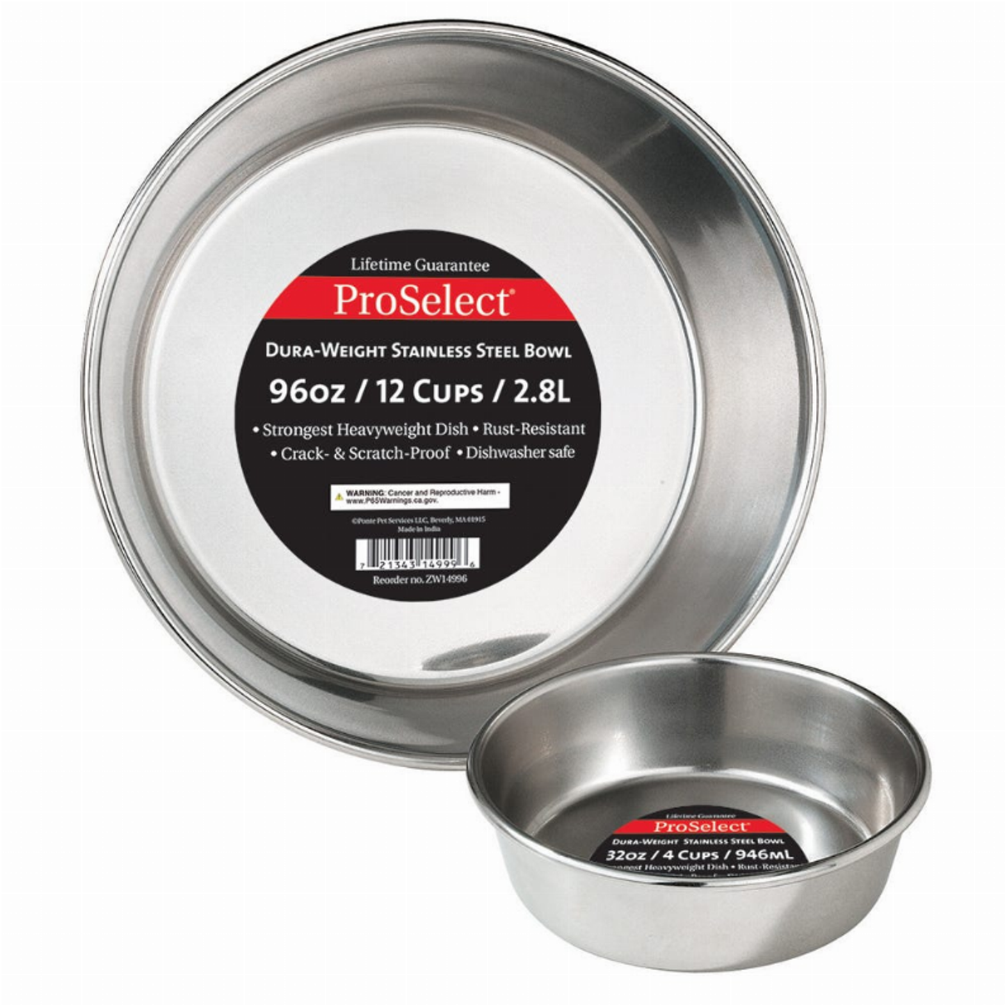 ProSelect Dura-Weight Stainless Steel Dish