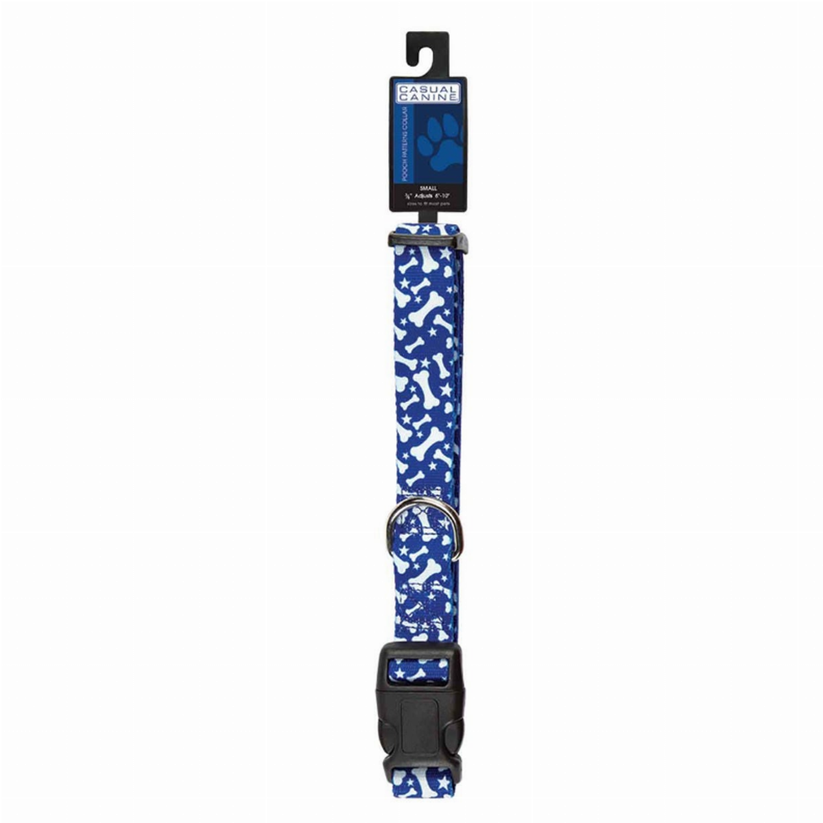 Casual Canine Patterns Bone Dog Collar