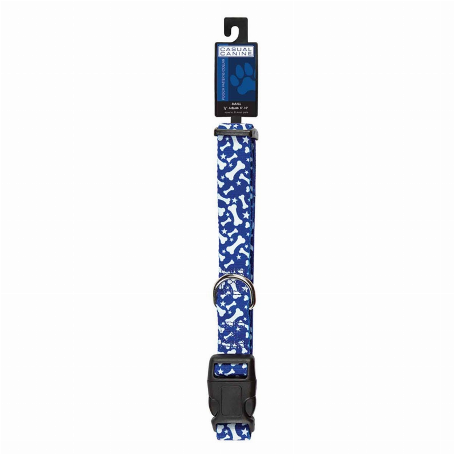 Casual Canine Patterns Bone Dog Collar