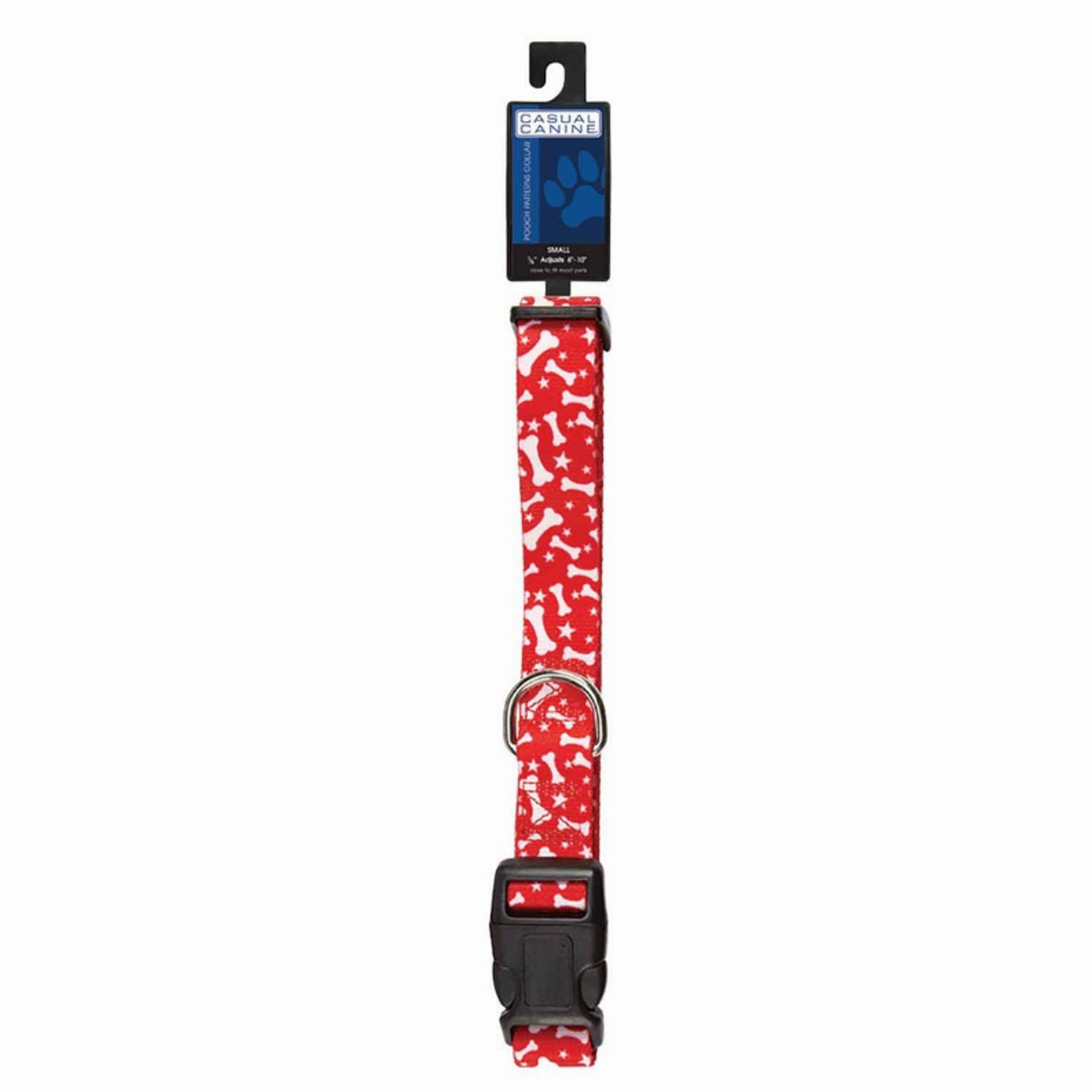 Casual Canine Patterns Bone Dog Collar