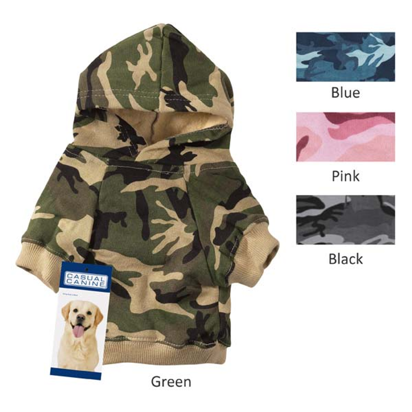 Casual Canine Camo Dog Hoodie