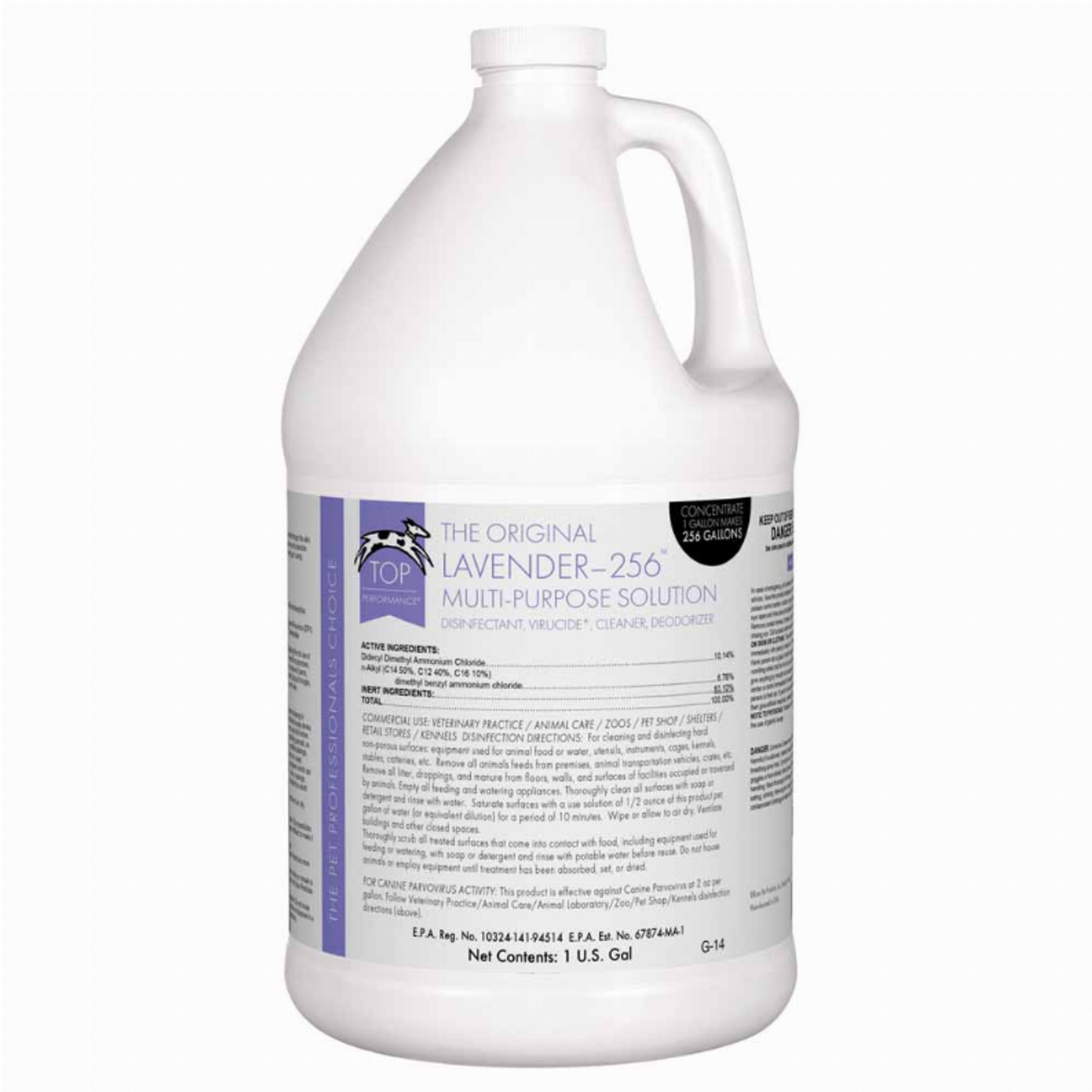 Top Performance 256 Pet Kennel Disinfectant Gallon