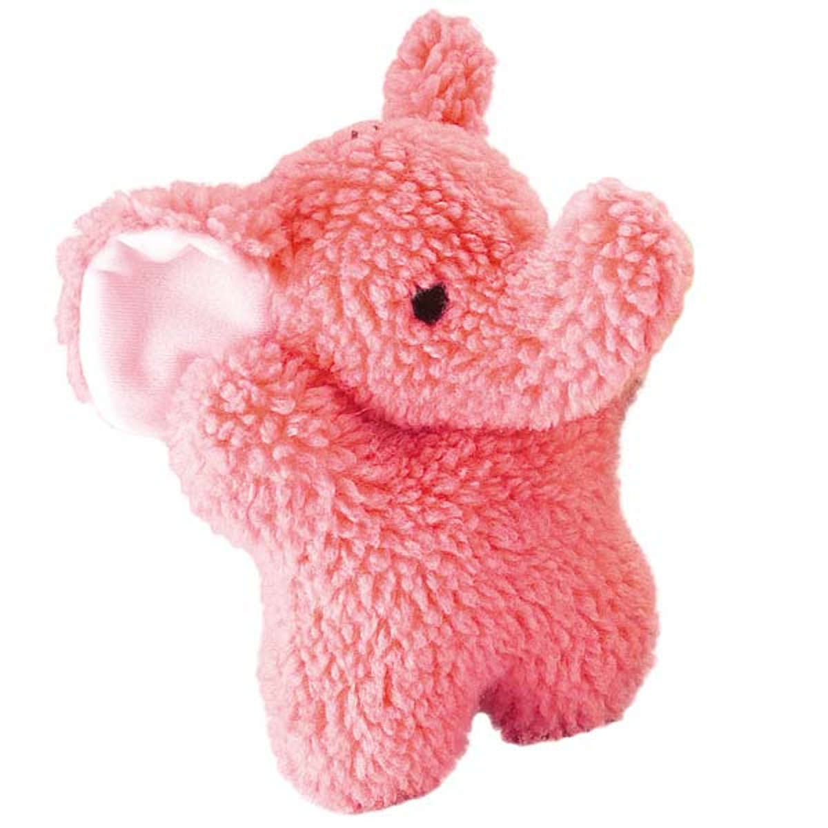 Zanies Cuddly Berber Baby Elephant 8-Inch Plush Dog Toy