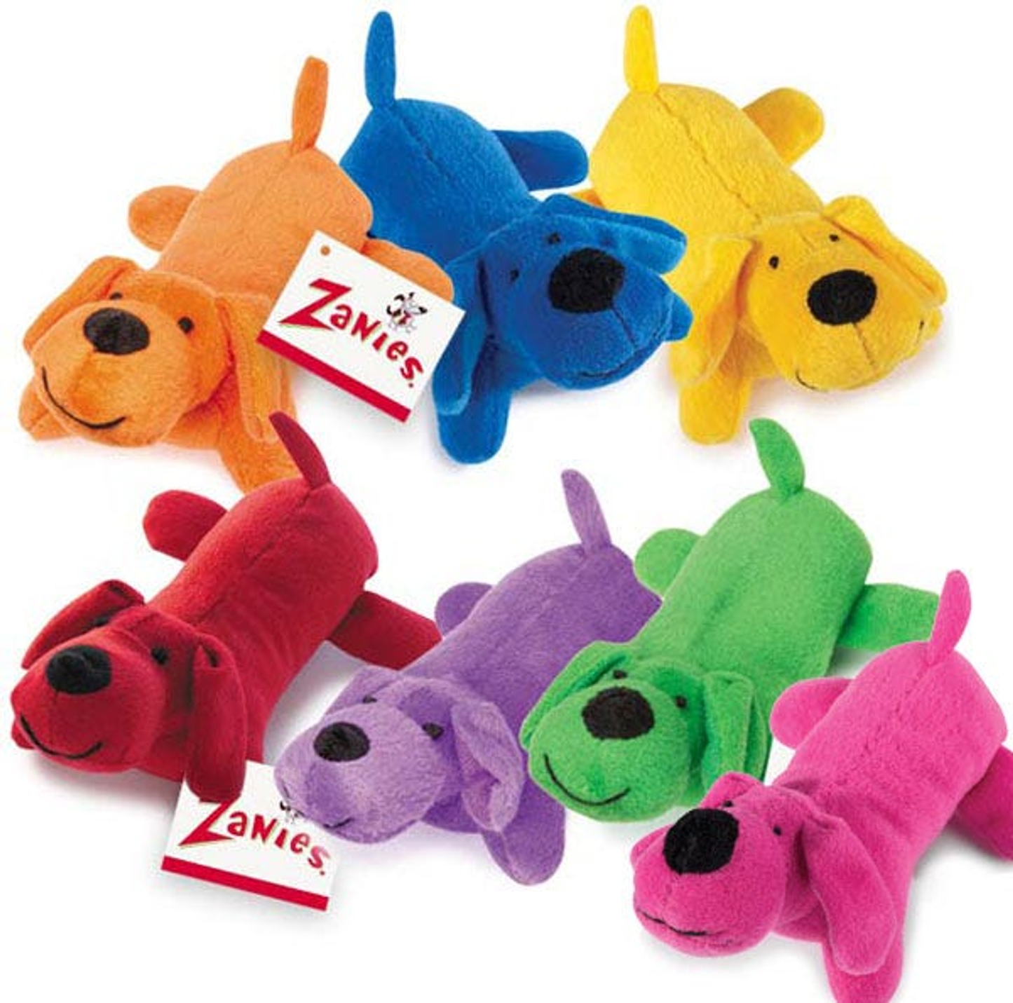 Zanies Neon Lil Yelper Plush Dog Toy
