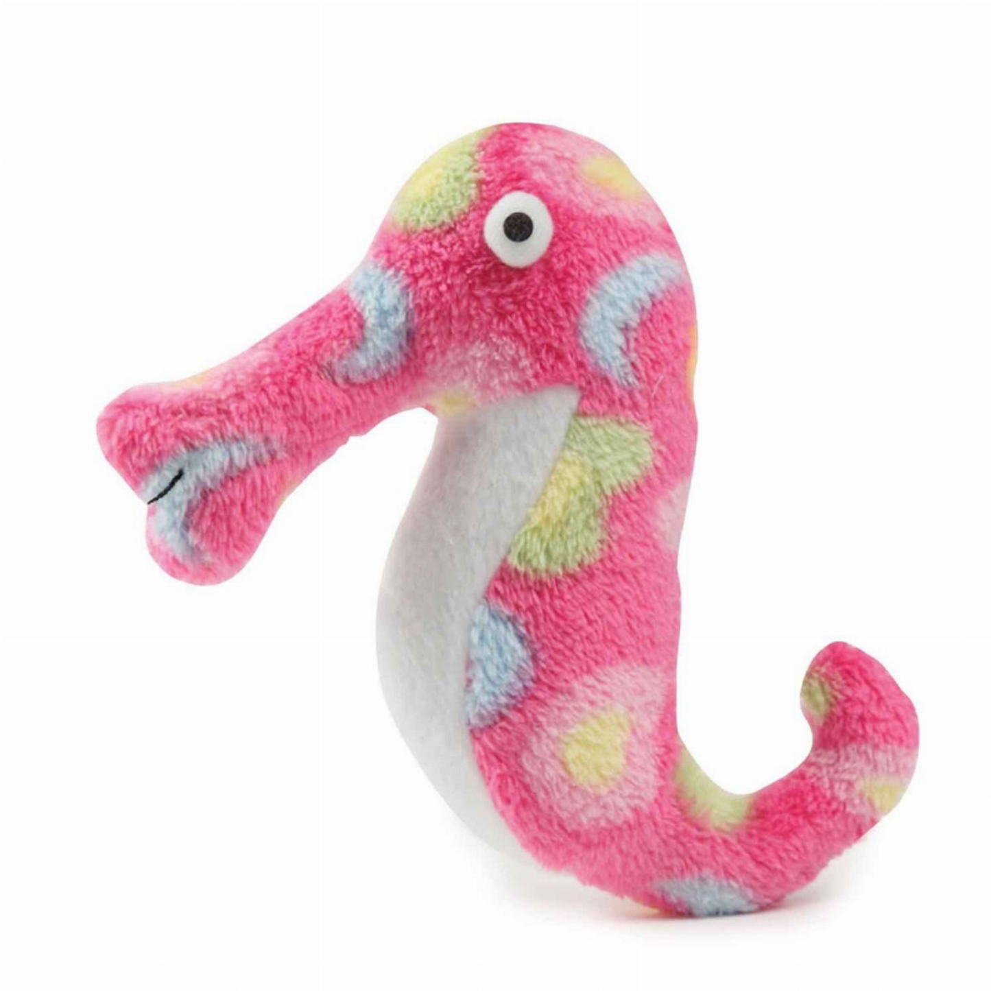 Zanies Sea Charmer Sea Horse Plush Dog Toy, Pink