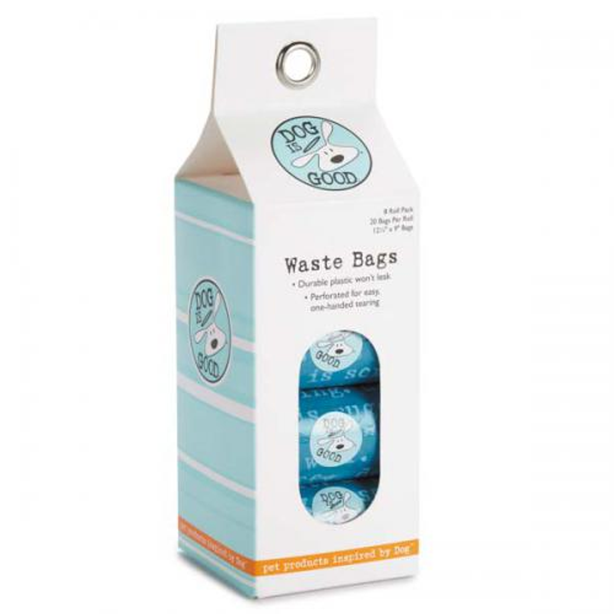 Dog is Good Dogism Waste Bags, 8 Pack