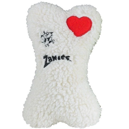 Zanies Embroidered Berber Bone Plush Dog Toy