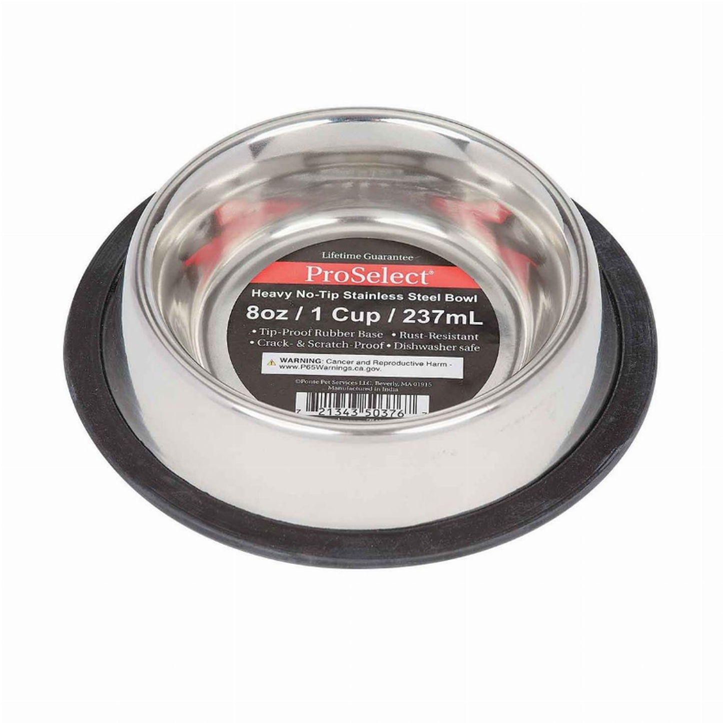 ProSelect Extra-Super Heavy No-Tip Stainless Steel Pet Bowls