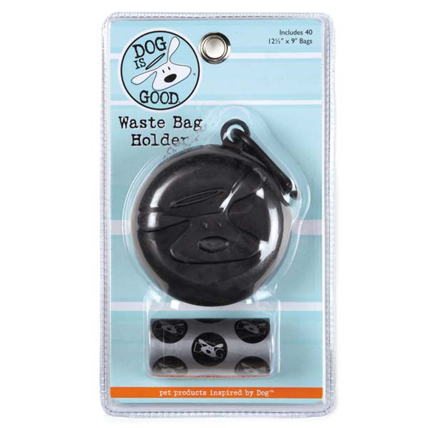DogIsGood Bolo Waste Bag Holder, Black