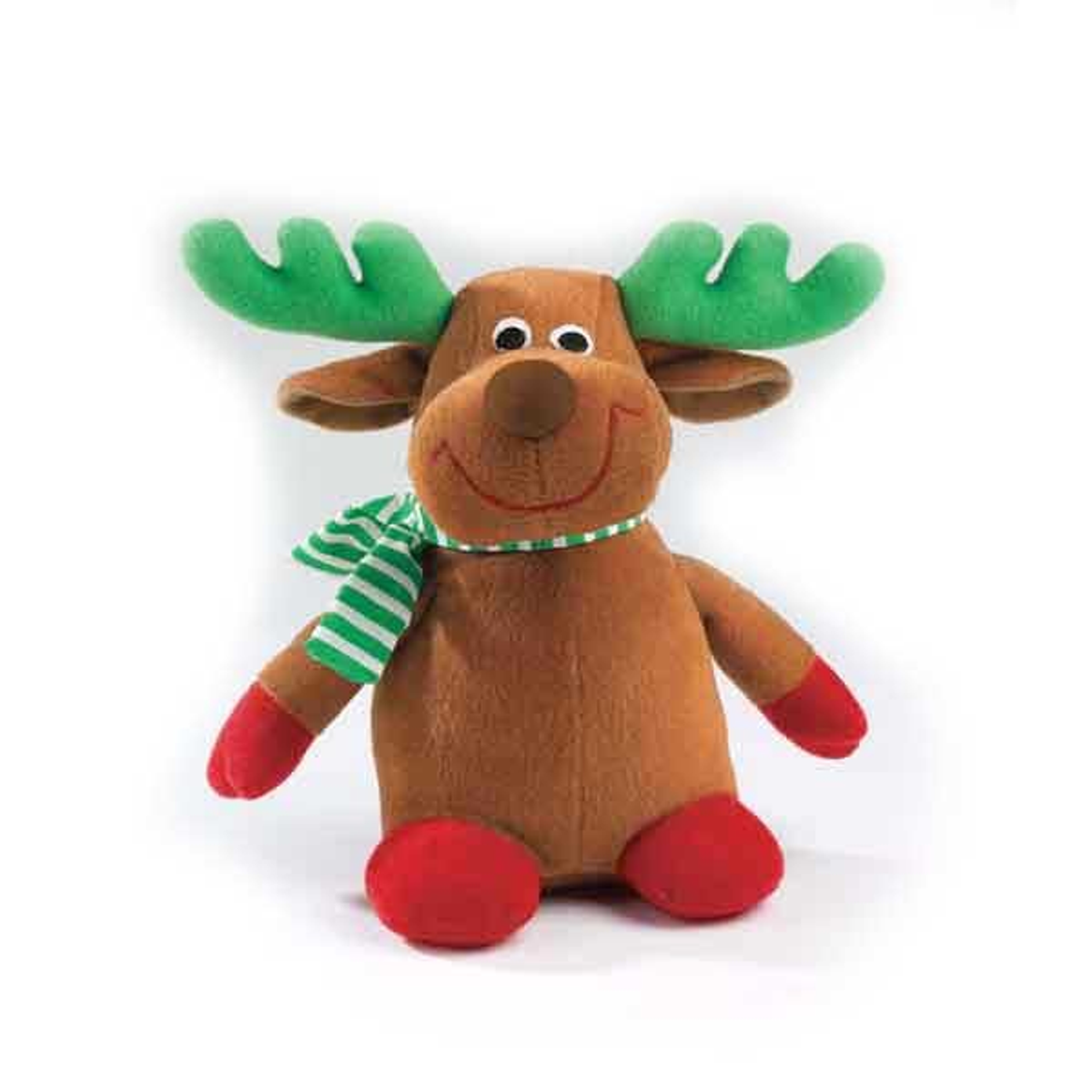 Zanies Holiday Friend Reindeer Plush Dog Toy 7.5-Inch