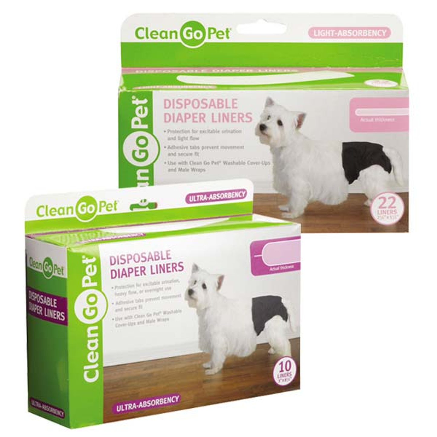 Clean Go Pet Disposable Diaper Liners 22 Count