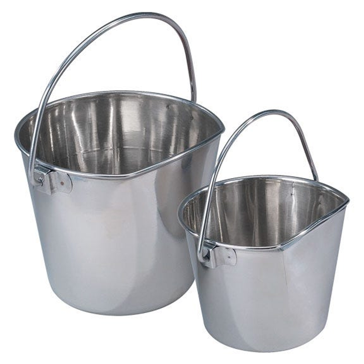 ProSelect Stainless Steel Flat-Sided Pail, 2 Quart