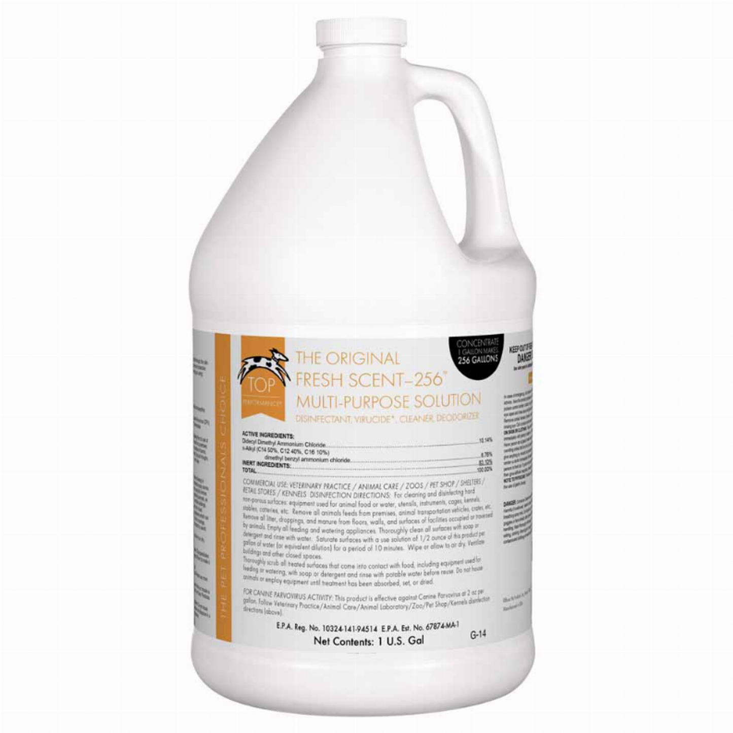 Top Performance 256 Pet Kennel Disinfectant Gallon