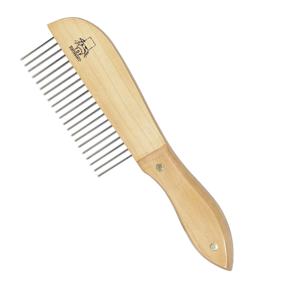 Master Grooming Tools Ultimate Coarse Comb with Wood Handle