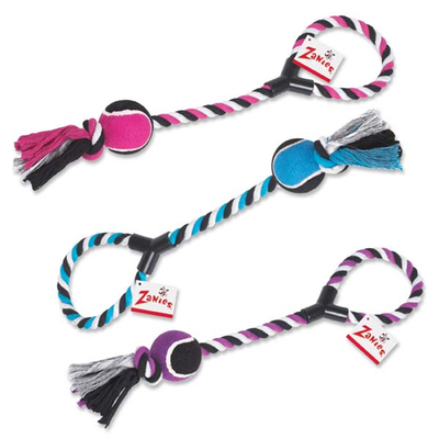Zanies Tennis Toss Rope Dog Toy
