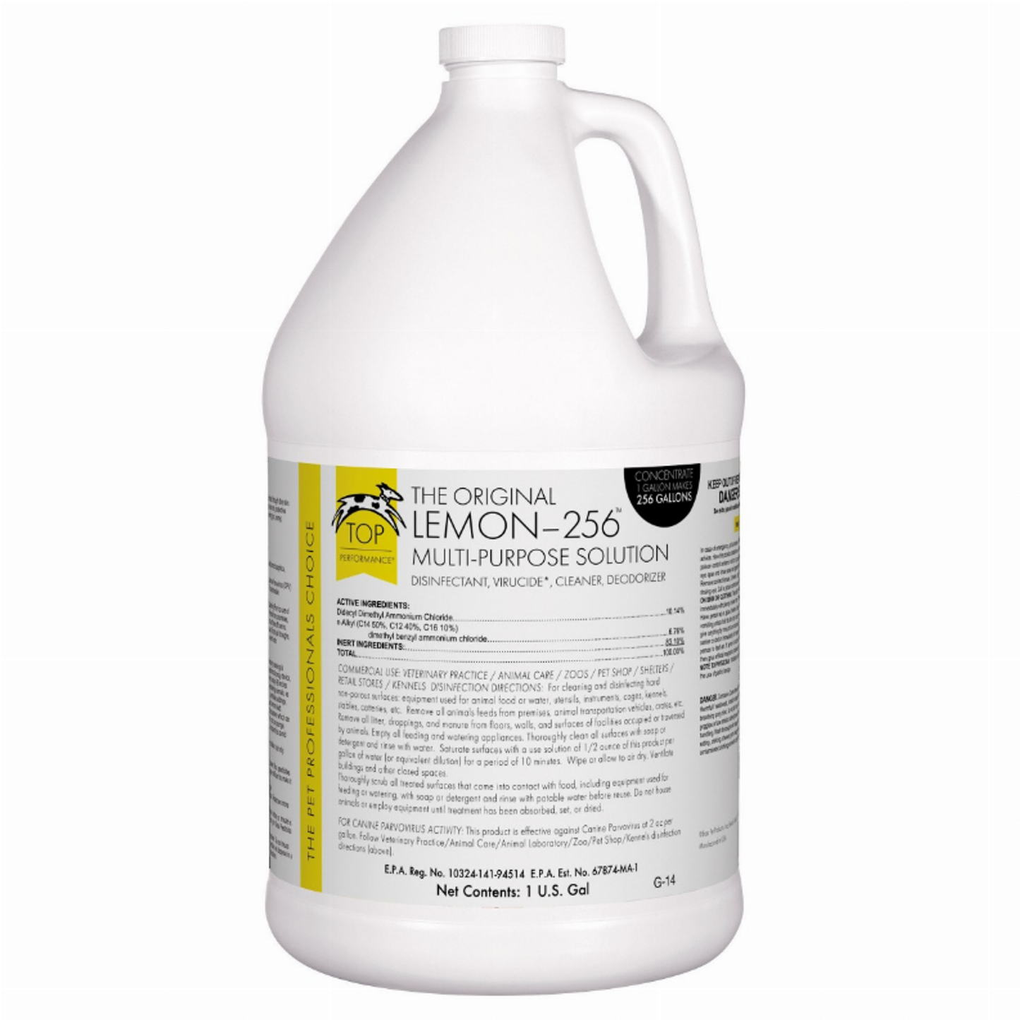 Top Performance 256 Pet Kennel Disinfectant Gallon