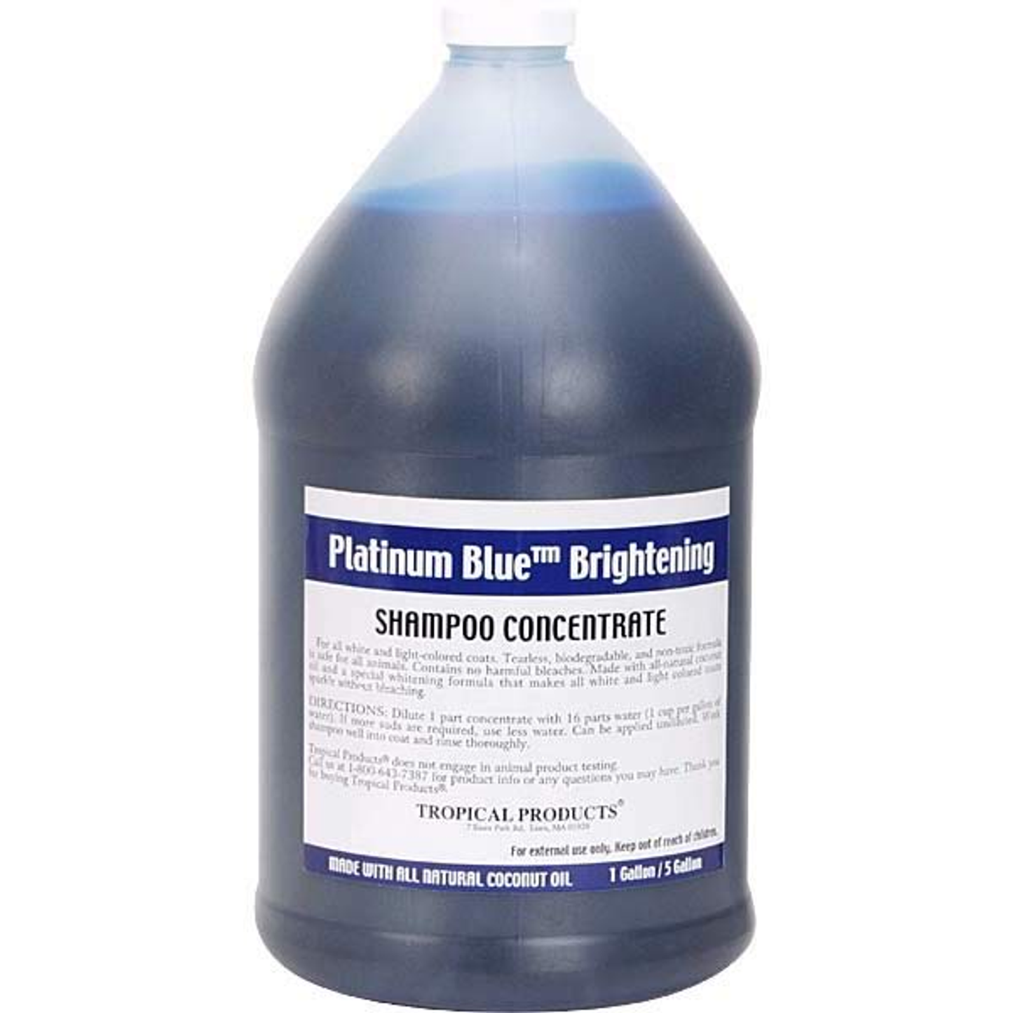 Tropical Platinum Blue Pet Shampoo, 1 Gallon