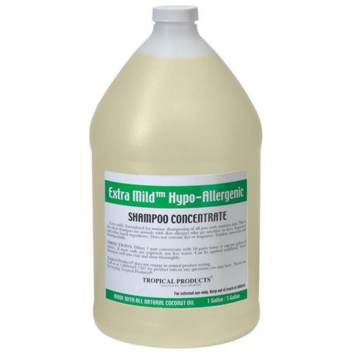 Tropical Hypoallergenic Pet Shampoo, 1 Gallon