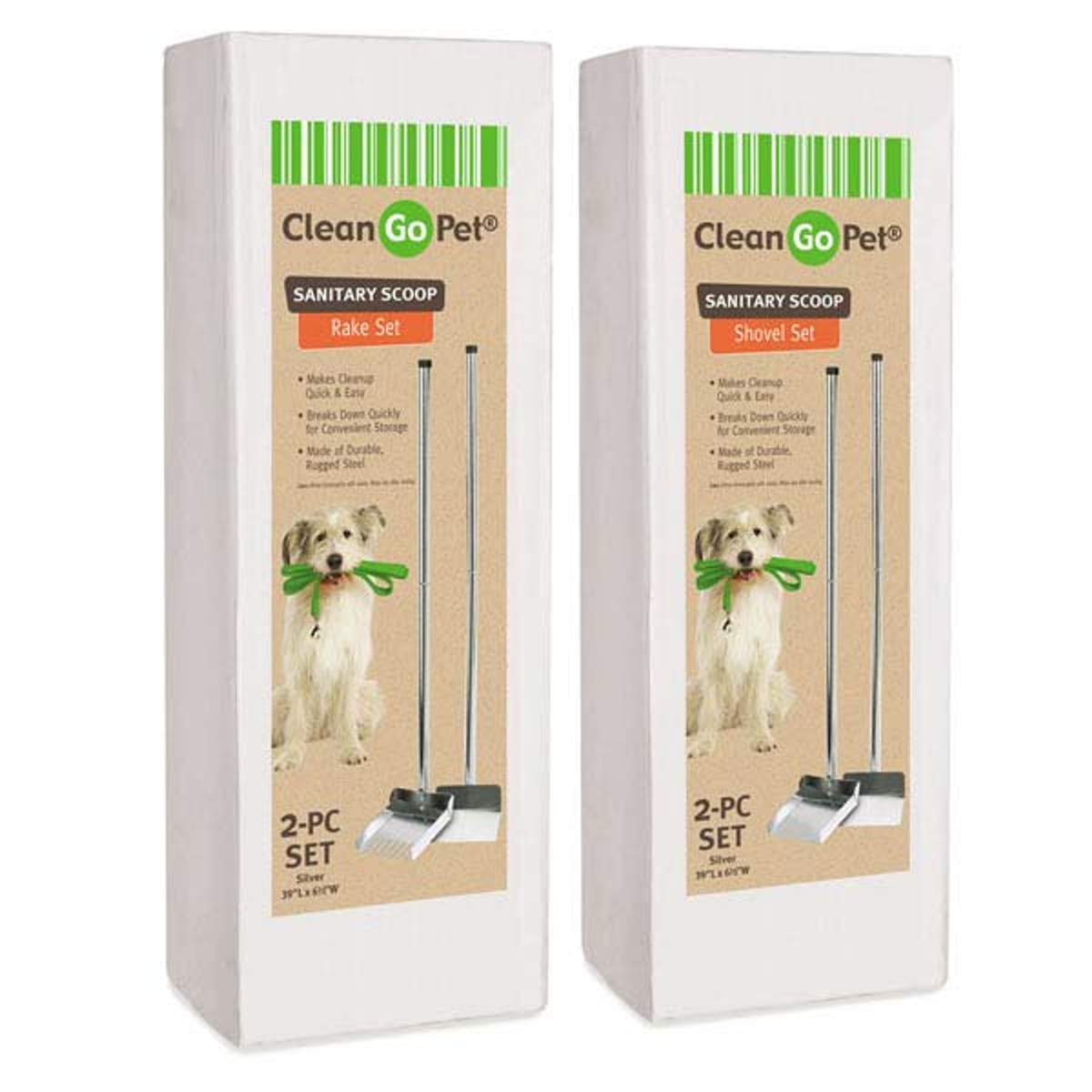 Clean Go Pet Sanitary Scoop (Rake & Shovel Styles)