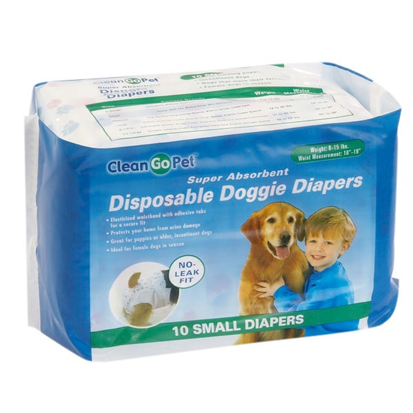 Clean Go Pet Disposable Doggy Diapers