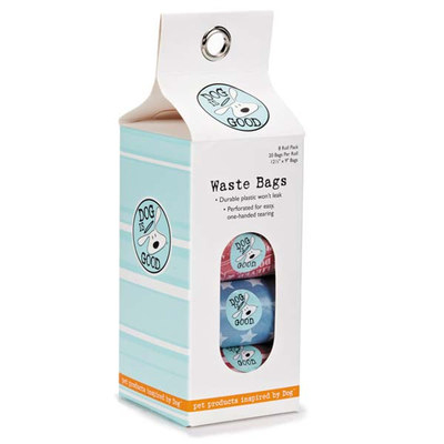 DogIsGood Patriotic Dog Waste Bags, 8-Pack Assorted