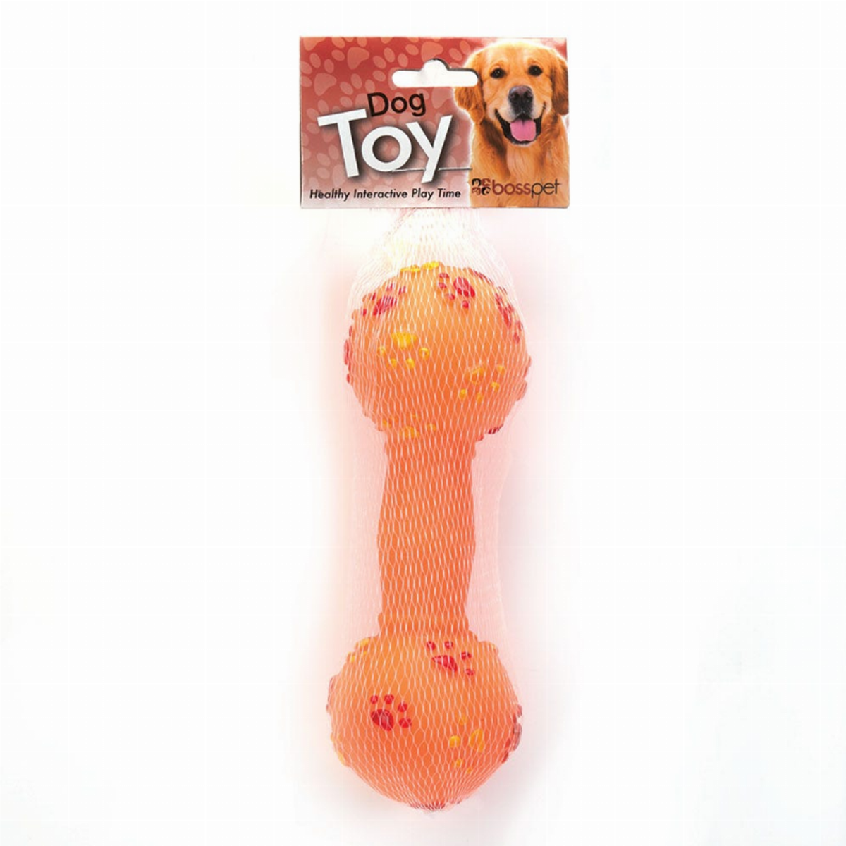 Boss Pet Large Vinyl Dumbbell Dog Toy