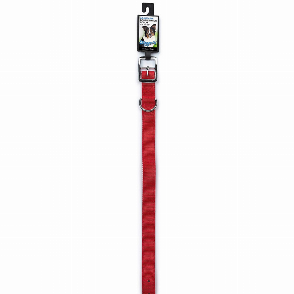 Digger's 1 in Double-Ply Nylon Dog Collar (Assorted)