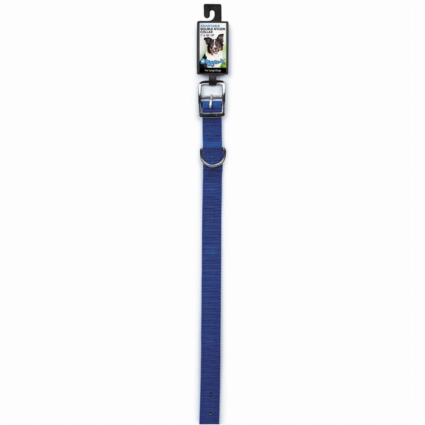 Digger's 1 in Double-Ply Nylon Dog Collar (Assorted)