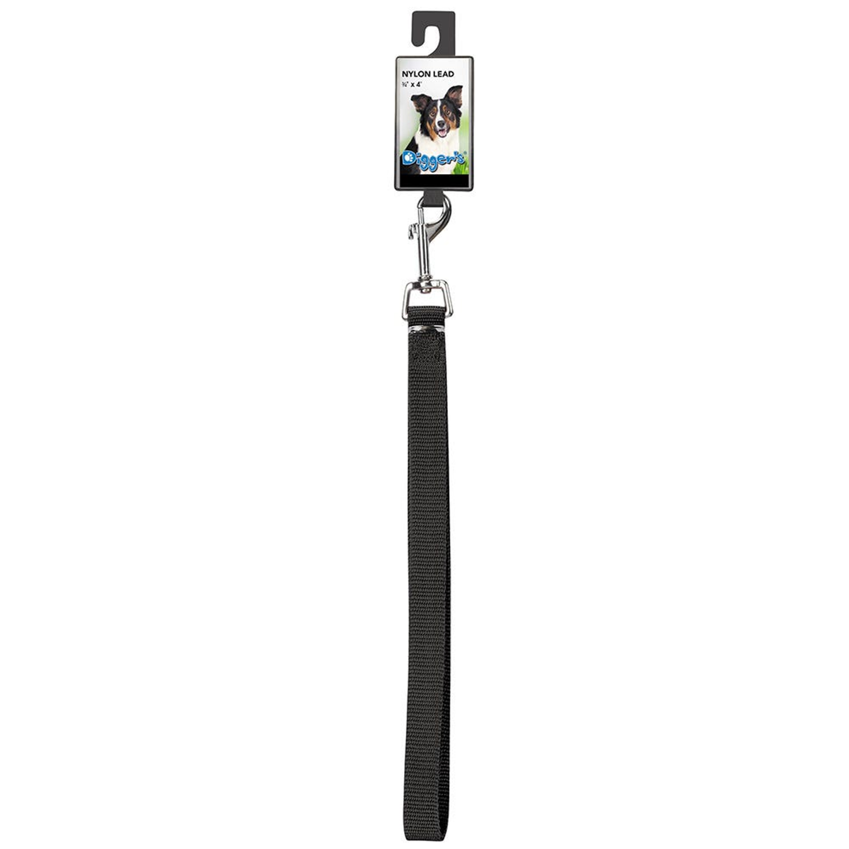 Digger's 3/4 in Nylon Dog Leash, 48 in (Assorted)