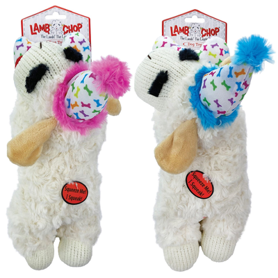 Multipet Birthday Lamb Chop Plush Dog Toy - 10.5 in