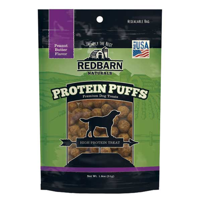 Redbarn Protein Puffs Cheese Dog Treats
